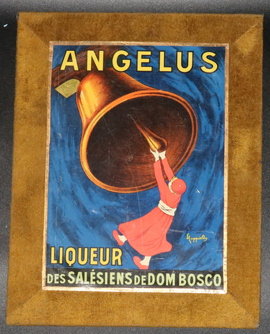 Ancienne affiche cartonnée Liqueur Angelus