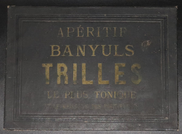 Ancien porte menu apéritif Banyuls Trilles