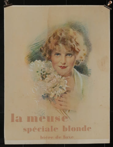 Ancienne affiche brasserie la Meuse Spéciale blonde