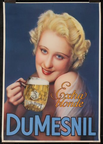 Ancienne affiche brasserie Dumesnil Paris