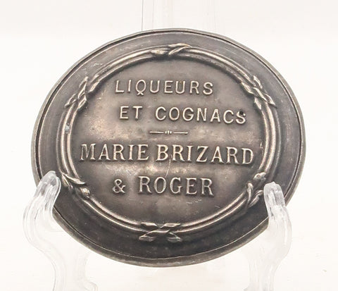 Ancien miroir de courtoisie Liqueur cognac Marie Brizard