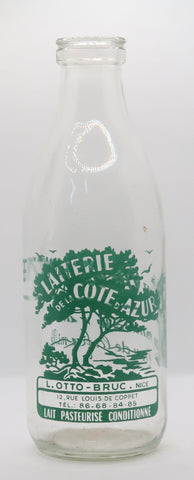 Ancienne bouteille de lait Vals Favorite de Nice