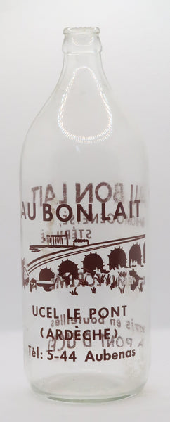 Ancienne bouteille de lait Aubenas Ardèche