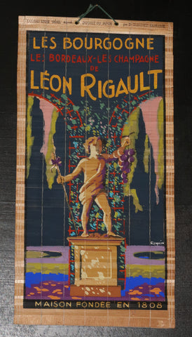 Ancien store japonais les Bourgogne de Léon Rigault