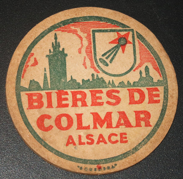 Ancien sous bock de la brasserie Colmar bière d'Alsace