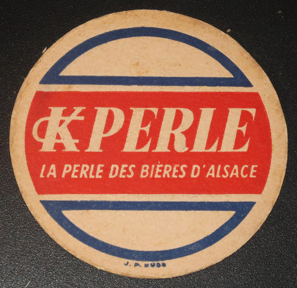 Ancien sous bock de la brasserie Perle bière d'Alsace