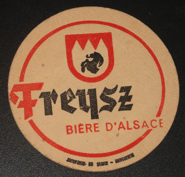 Ancien sous bock de la brasserie Freysz bière d'Alsace