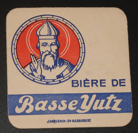 Ancien sous bock de la brasserie Basse Yutz bière de Lorraine