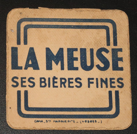 Ancien sous bock de la brasserie la Meuse